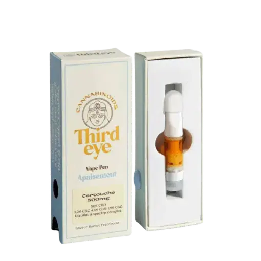 Cartouche APAISEMENT 0,5ml - Saveur Framboise - ThirdEye Vertu420
