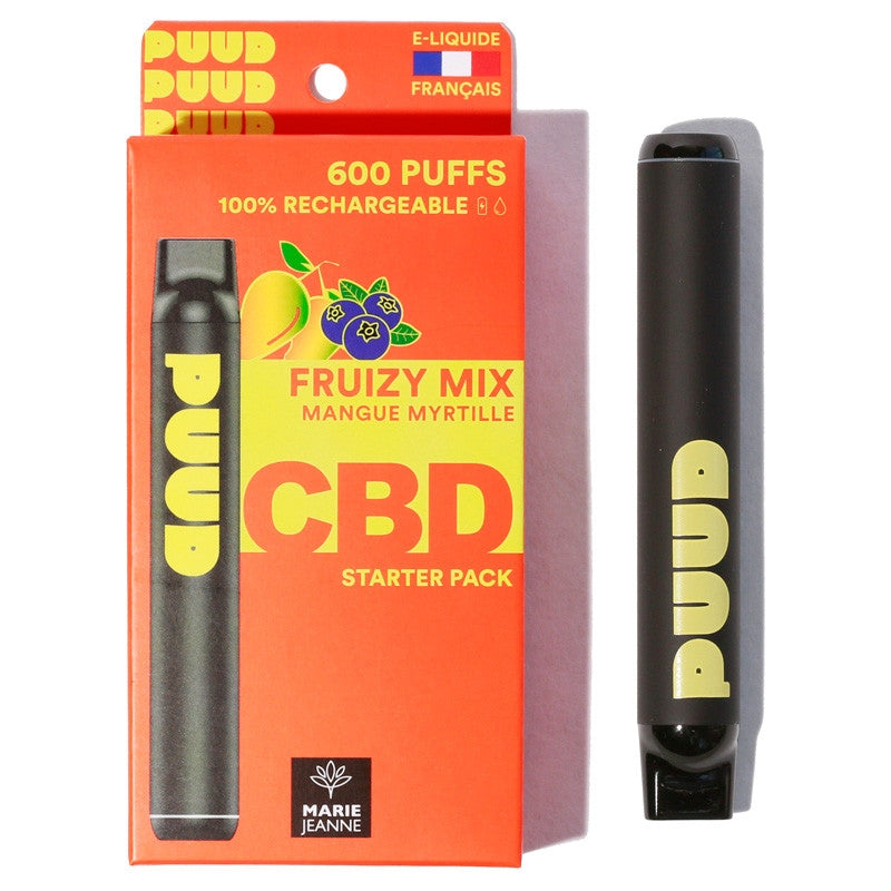 Puff CBD rechargeable PUUD - FRUIZY MIX Vertu420