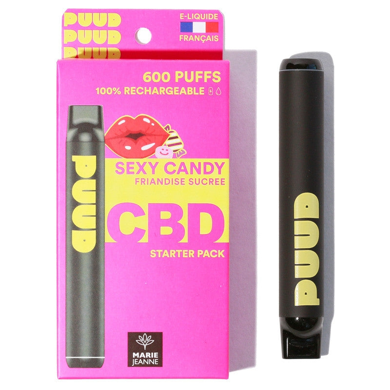 Puff CBD rechargeable PUUD - Sexy Candy Vertu420