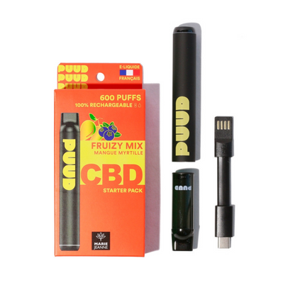 Puff CBD rechargeable PUUD - FRUIZY MIX Vertu420