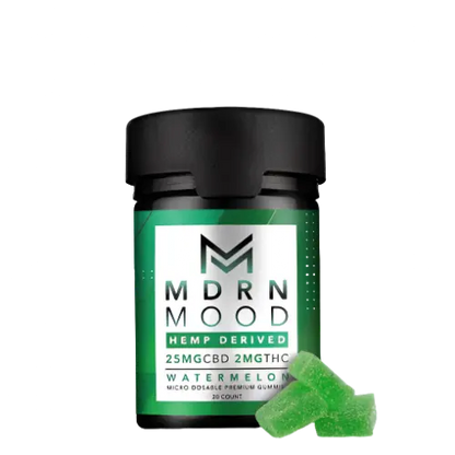 20 Gummies Gout Watermelon CBD & THC - 2mg Vertu420