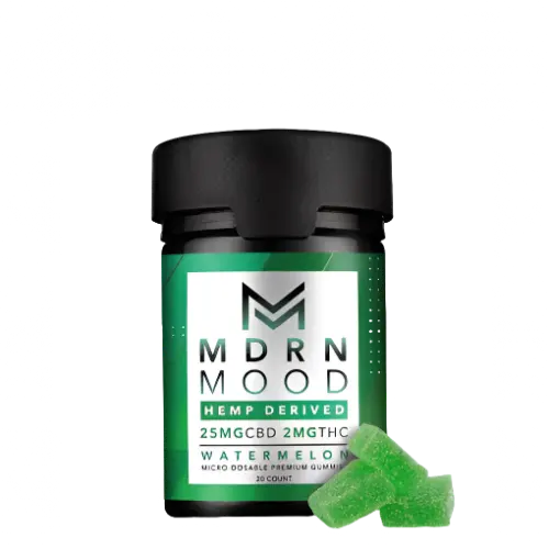 20 Gummies Gout Watermelon CBD & THC - 2mg Vertu420