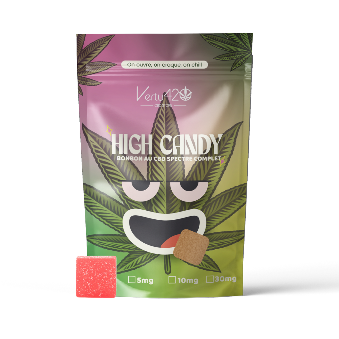 Gummies CBD Framboise bleue 10mg Vertu420