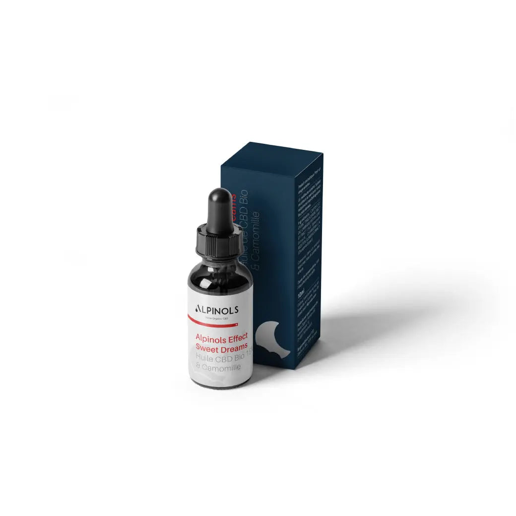 Huile de CBD (15%) à spectre complet à l'extrait de camomille, 10 ml Vertu420