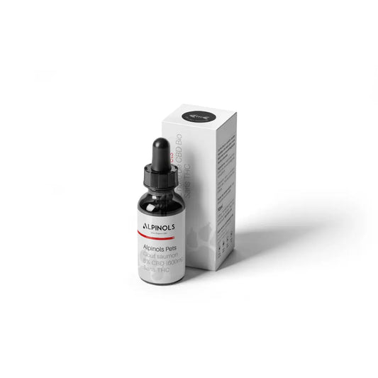 Huile de CBD pour chiens 6% à l'huile de saumon - sans THC - 10ml Vertu420