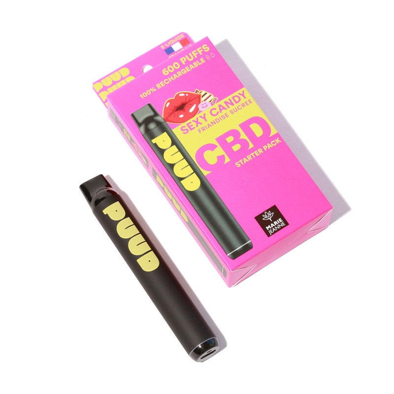 Puff CBD rechargeable PUUD - Sexy Candy Vertu420